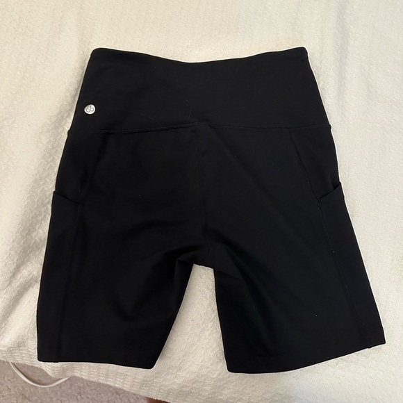Zella Live In High Waist Pocket Bike Shorts black small - Picture 3 of 9